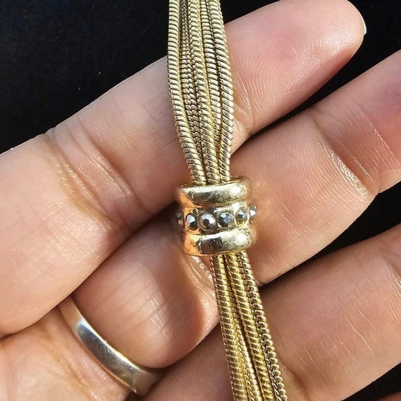 Chico's Mulistrand Long Gold Necklace - Picture 3 of 5